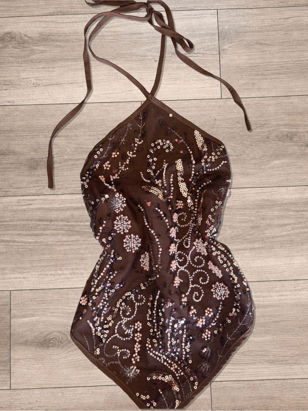 Mocha Stardust Halter Top